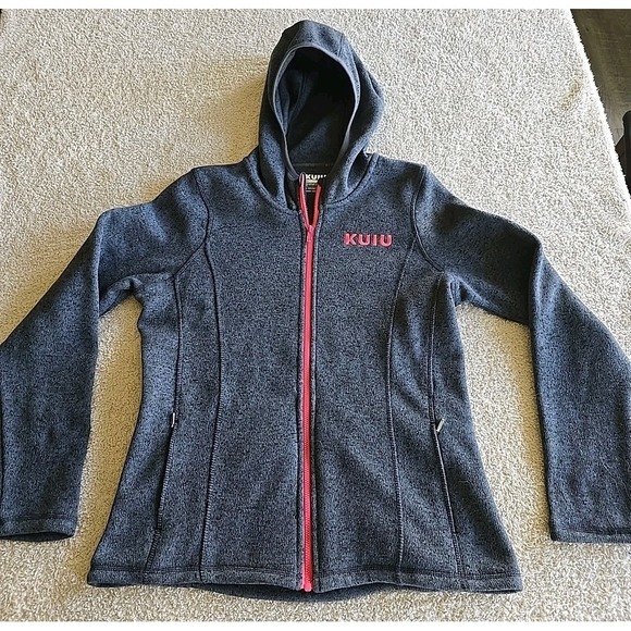 Kuiu Base Camp Hooded Full-zip Gray  Size L (Fits M) High Loft Sweater Fleece - Picture 10 of 16